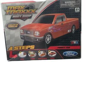 NEW Max Traxxx Body Shop Custom Car Kit Ford F-150 Truck Cast Paint USA Skulldug